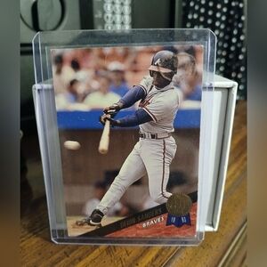 Deion PrimeTime Sanders Atlanta Braves 92-93 Trading card